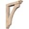 Ekena Millwork Legacy Traditional Smooth Bracket w/ Offset Brace, Douglas Fir, 5 1/2"W x 28"D x 36"H BKT0604X28X36LEC01SDF - alternate 1